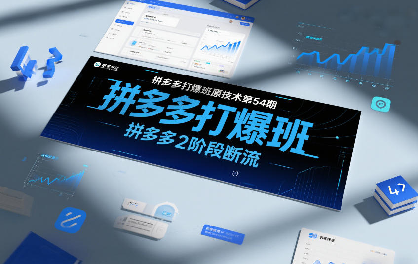 拼多多打爆班原创技术第54期，拼多多2阶段断流-opc资源站