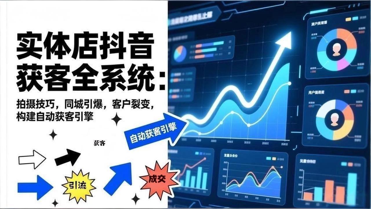 2026实体店抖音获客全系统:拍摄技巧,同城引爆,客户裂变,构建自动获客引擎-一个小目标资源站