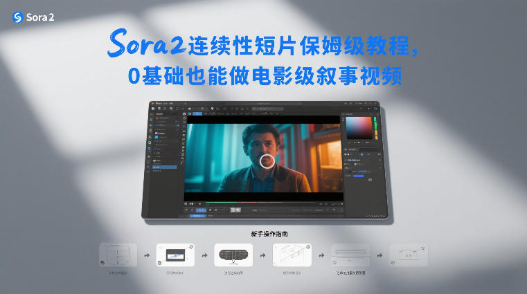 Sora2连续性短片保姆级教程，0基础也能做电影级叙事视频-opc资源站