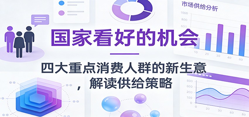 公众号付费文章：国家看好的机会，四大重点消费人群的新生意，解读供给策略-一个小目标资源站
