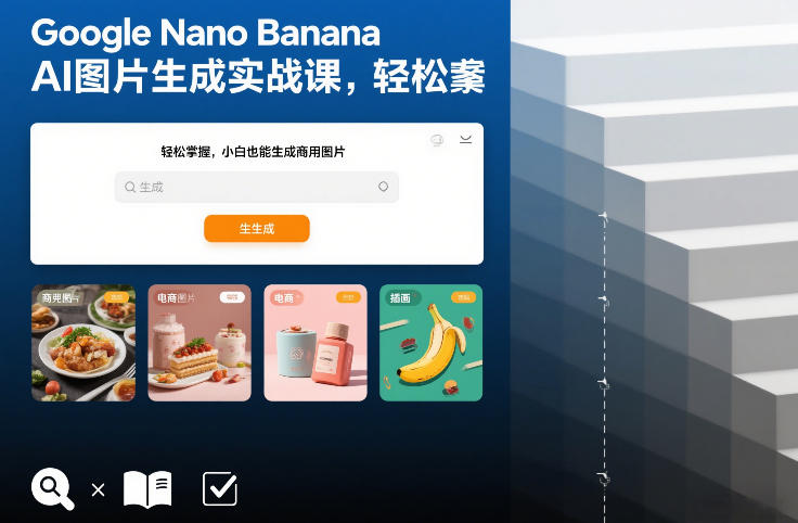 Google Nano Banana AI图片生成实战课，轻松掌握，小白也能生成商用图片-opc资源站
