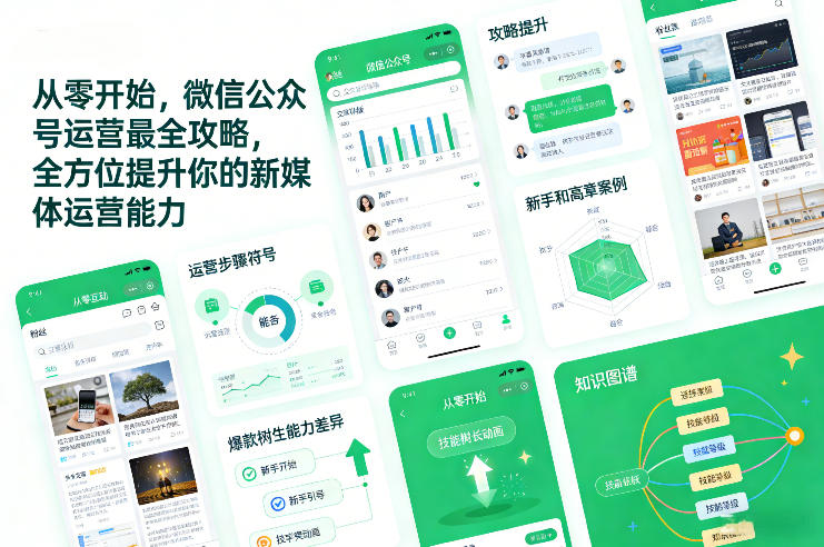 从零开始,微信公众号运营最全攻略,全方位提升你的新媒体运营能力-opc资源站
