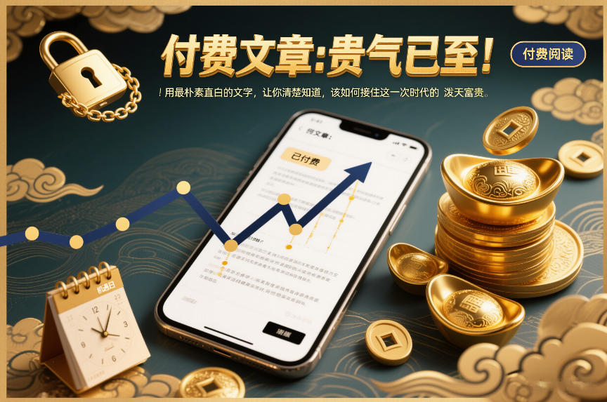 付费文章：贵气已至！用最朴素直白的文字，让你清楚知道，该如何接住这一次时代的泼天富贵-一个小目标资源站