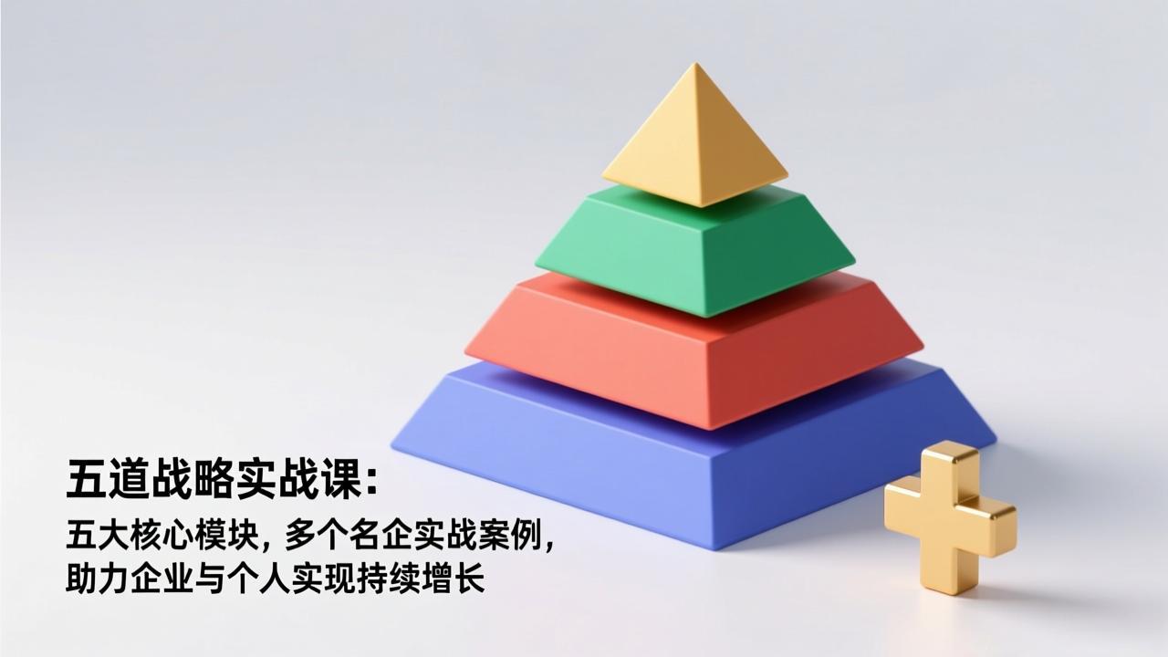 五道战略实战课：五大核心模块，多个名企实战案例，助力企业与个人实现持续增长-opc资源站