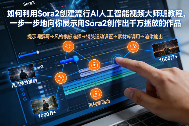 如何利用Sora2创建流行AI人工智能视频大师班，一步一步地向你展示用Sora2创作出千万播放的作品-一个小目标资源站