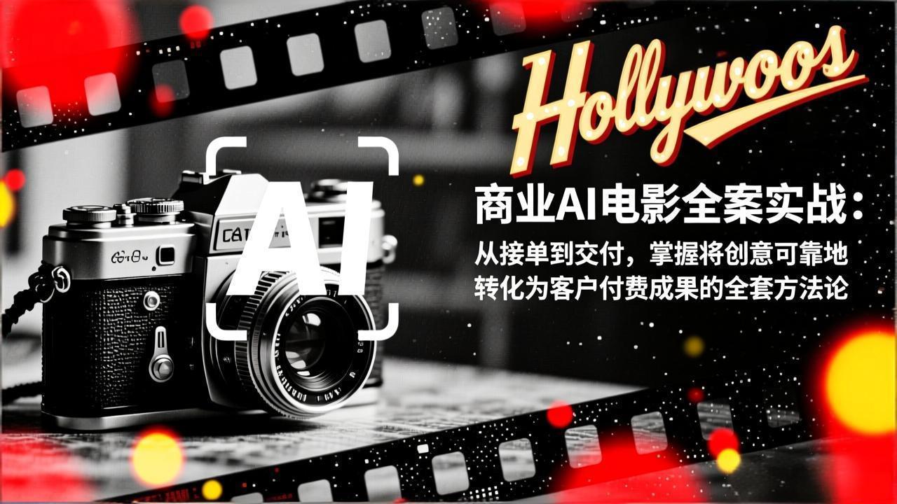 商业AI电影全案实战：从接单到交付，掌握将创意可靠地转化为客户付费成果的全套方法论-opc资源站