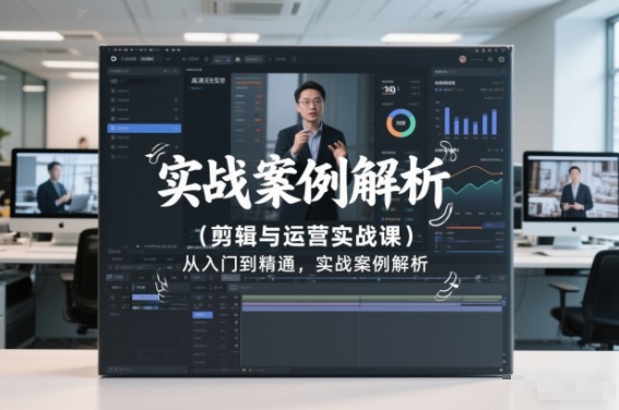 剪辑与运营实战课，从入门到精通，实战案例解析(更新2026)-opc资源站