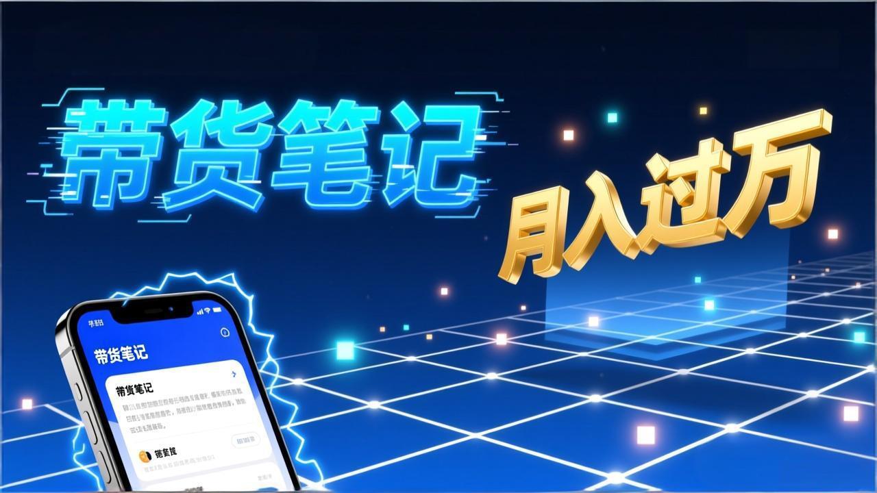 小红书爆款笔记带货实战：拆解封面标题正文全要素，手把手教你单篇笔记带货月入过万-opc资源站