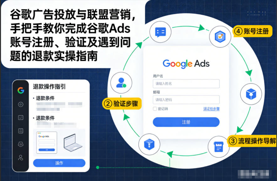 谷歌广告投放与联盟营销,手把手教你完成谷歌Ads账号注册、验证及遇到问题的退款实操指南-opc资源站