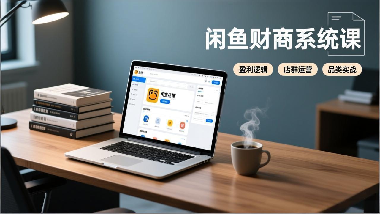 闲鱼财商系统课：从盈利逻辑、店群运营到品类实战，实现稳定月入过万-opc资源站
