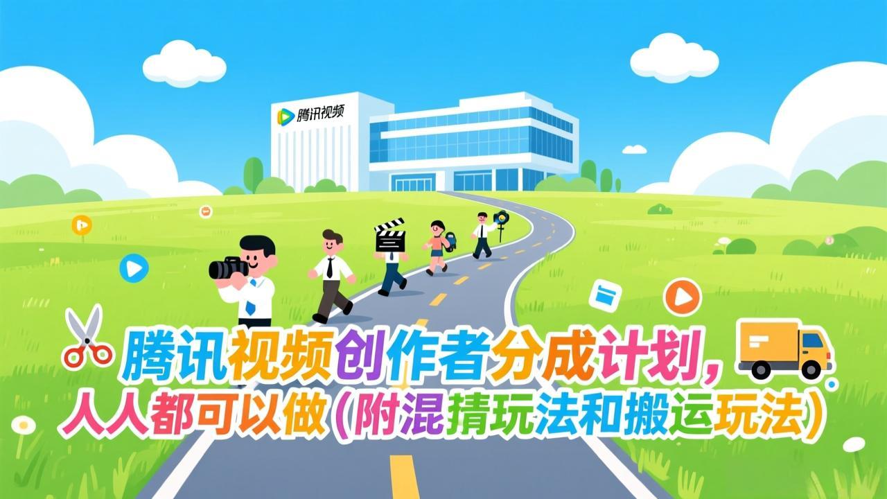 腾讯视频创作者分成计划，人人都可以做(附混剪玩法和搬运玩法-opc资源站