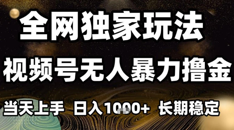 年底最新独家视频号无人直播撸礼物，小白也能轻松日入1k+，长期稳定，可批量复制【揭秘】-一个小目标资源站