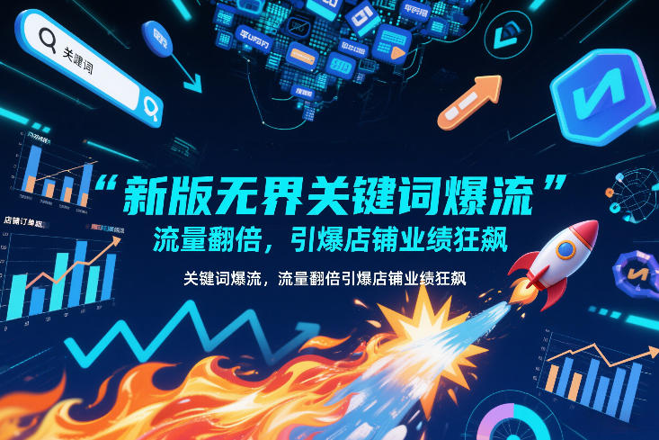 新版无界关键词爆流,流量翻倍,引爆店铺业绩狂飙-一个小目标资源站