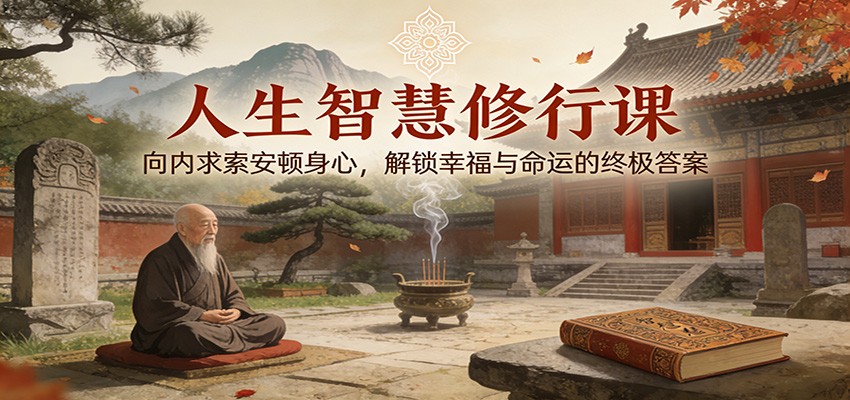 人生智慧修行课：向内求索安顿身心，解锁幸福与命运的终极答案-一个小目标资源站