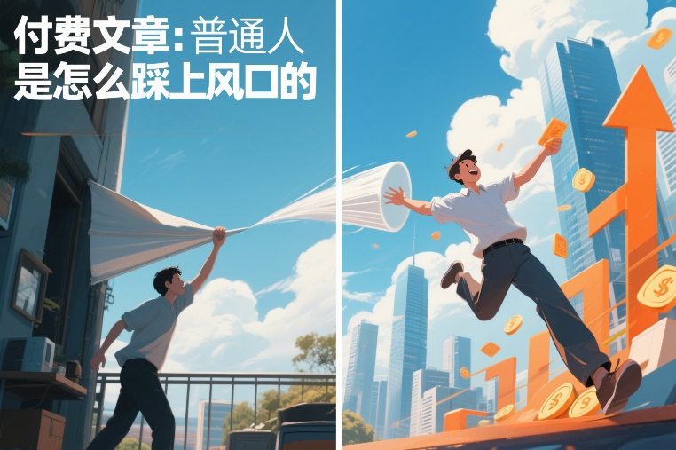付费文章:普通人是怎么踩上风口的-opc资源站