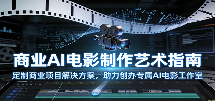 商业AI电影制作艺术指南：定制商业项目解决方案，助力创办专属AI电影工作室-一个小目标资源站