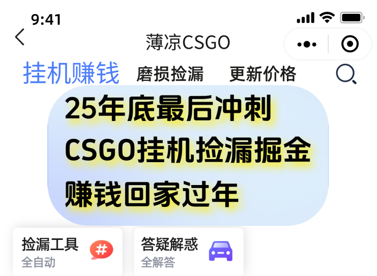 用CSGO游戏挂机捡漏掘金赚钱掘金，一部手机轻松日入500+-一个小目标资源站