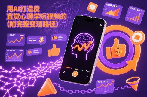 用AI打造“反直觉”心理学短视频的流量密码(附完整变现路径)-一个小目标资源站