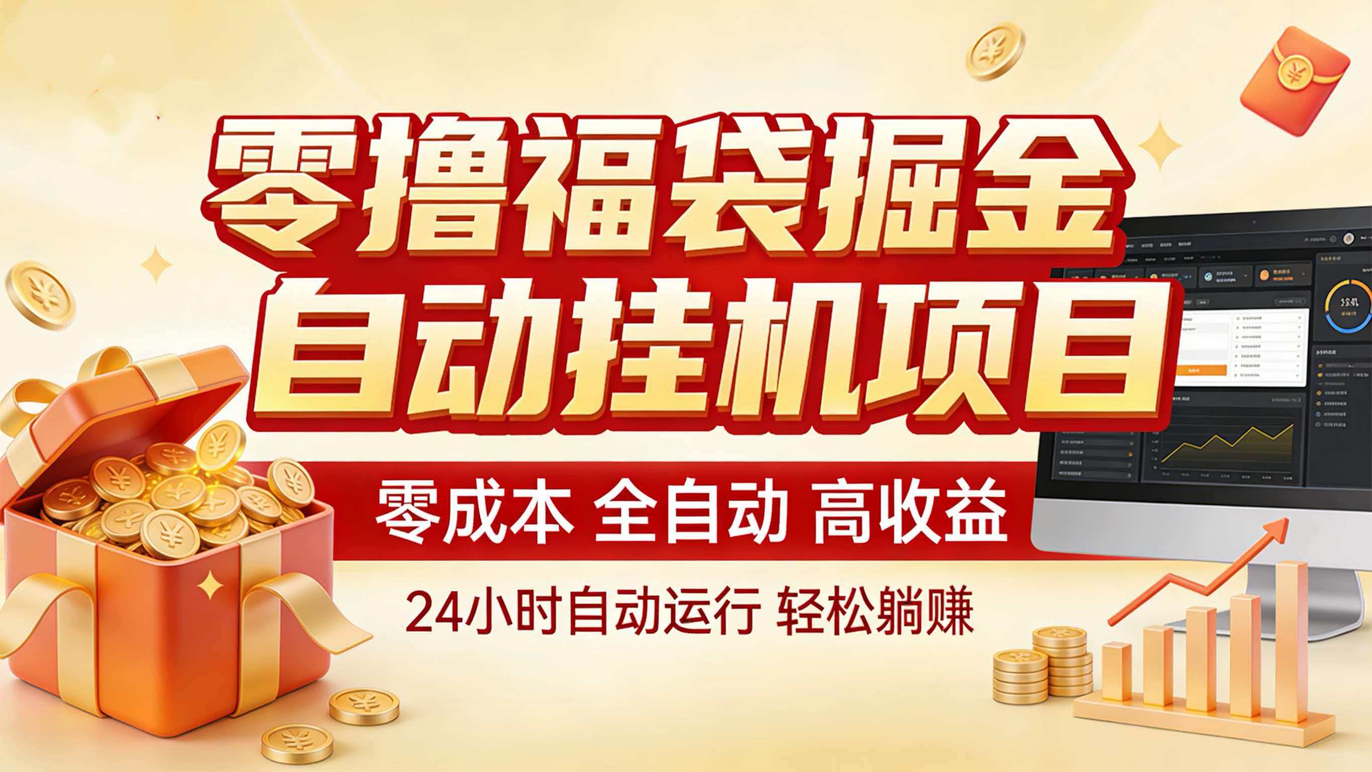 零撸福袋掘金！全自动挂机躺赚，新手也能上手-opc资源站